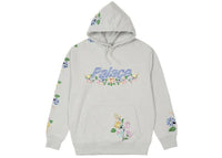 Palace Flower Stitch Hood Grey Marl