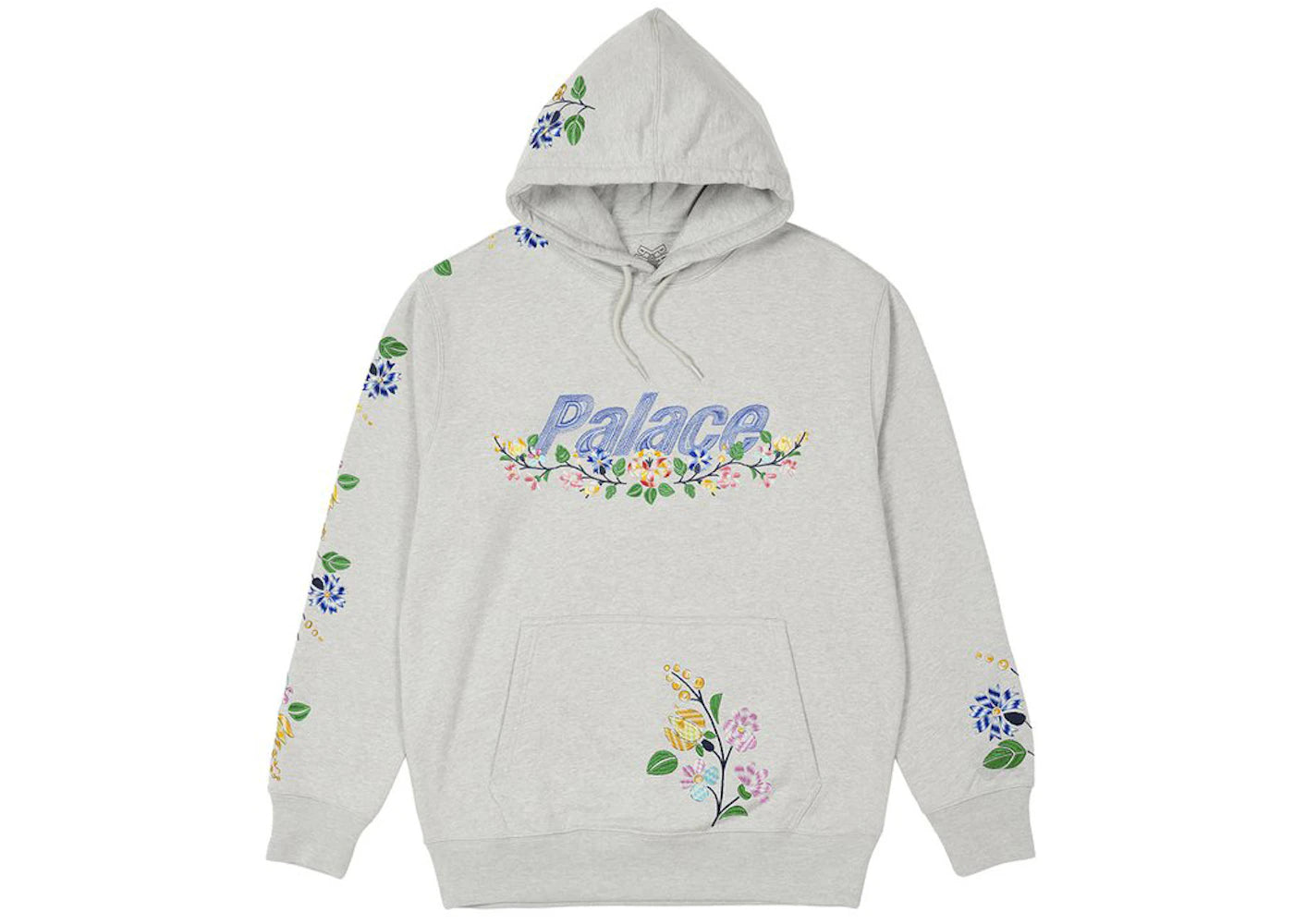 Palace Flower Stitch Hood Grey Marl - vue secondaire A