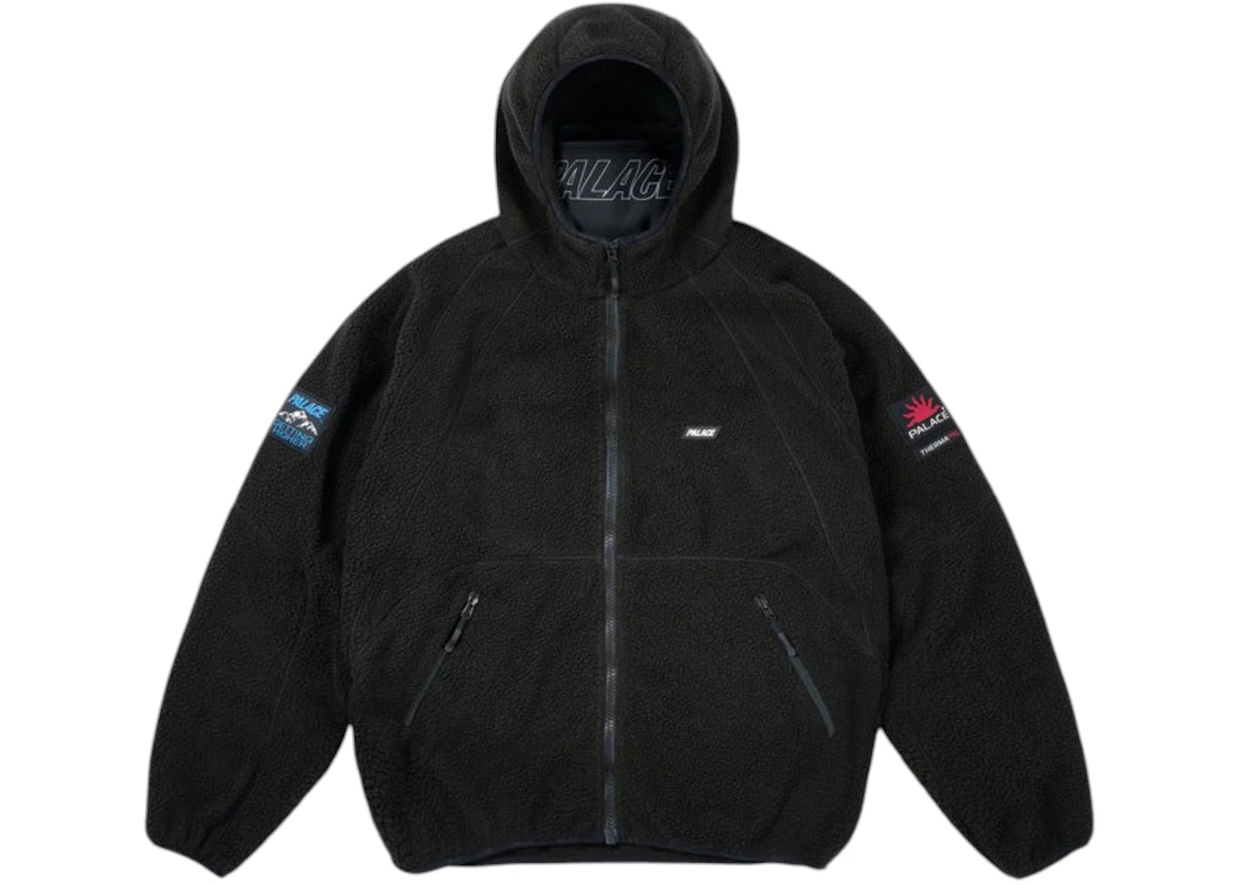 Palace Getting Higher Therma Fleece Jacket Black - vue secondaire A