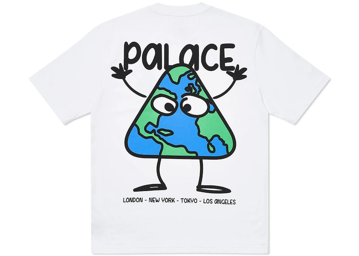 Palace Globlerone T-Shirt White - vue secondaire B
