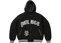 Palace Hooded Varsity Jacket Black