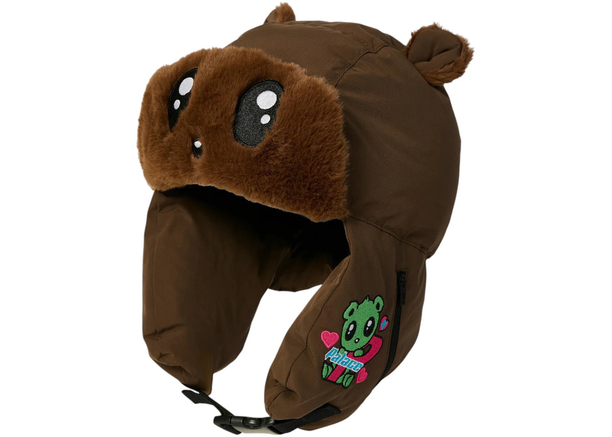 Palace Kawaii Puffa Trooper Hat Brown - vue 360