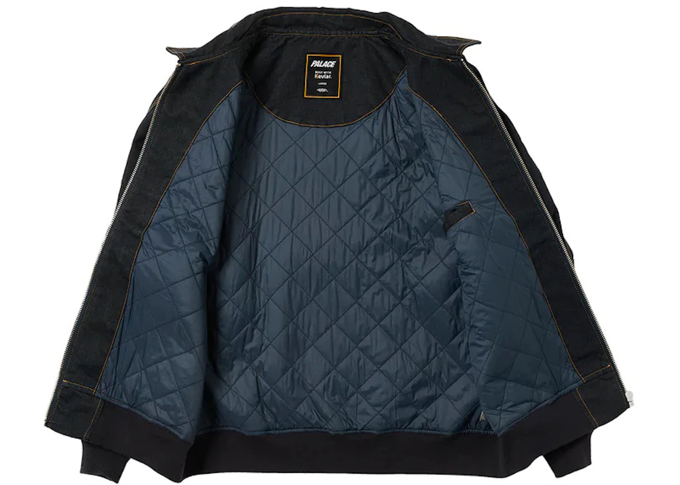 Palace Kevlar Denim Bomber Indigo - vue secondaire B