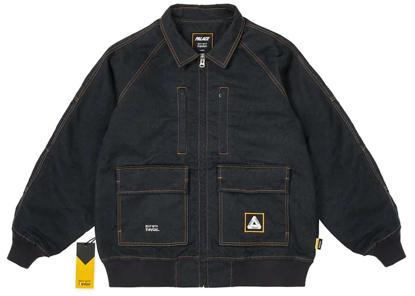 Palace Kevlar Denim Bomber Indigo - vue secondaire A