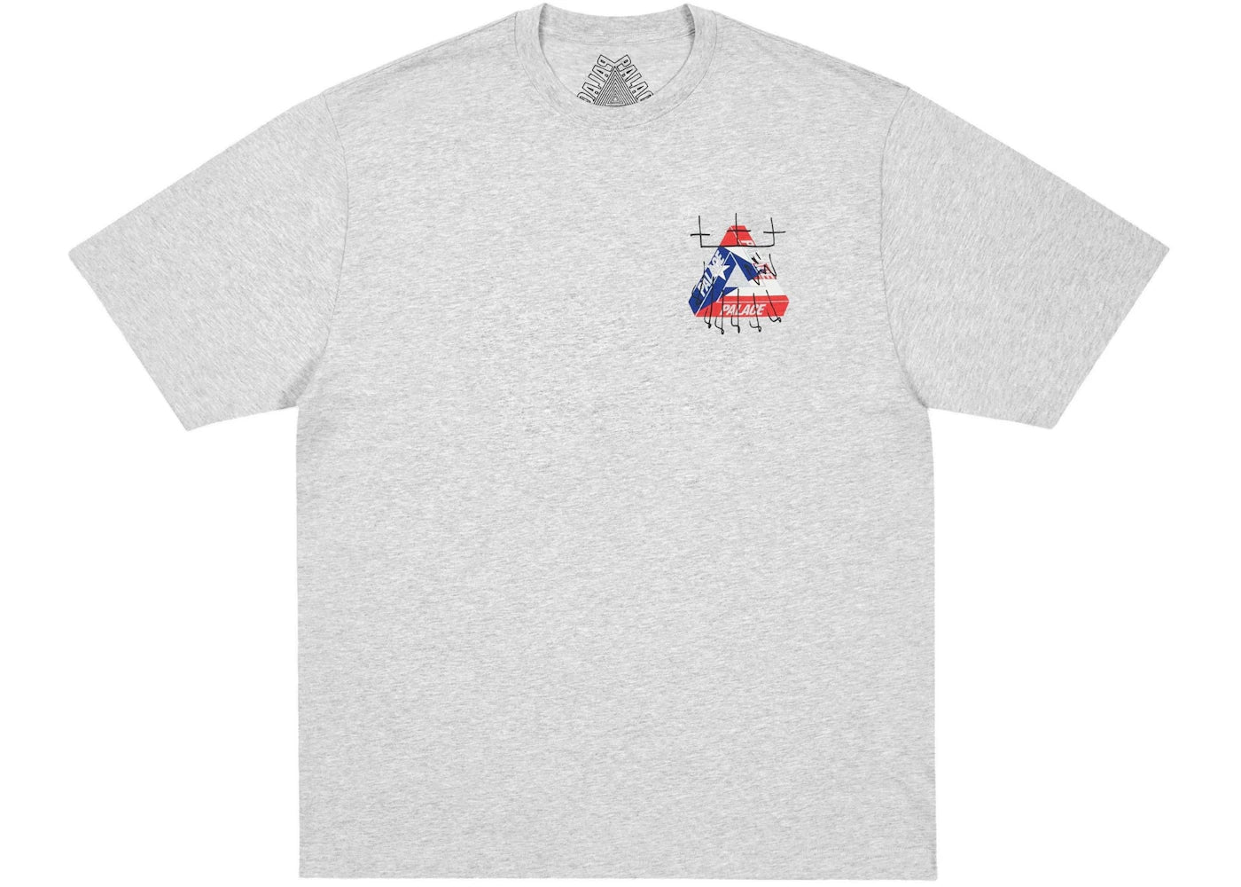 Palace King Tri T-Shirt Grey Marl - vue secondaire B