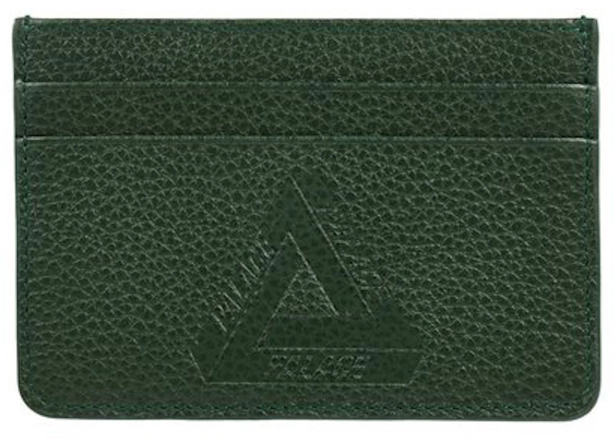 Palace Leather Card Holder Green - vue secondaire A