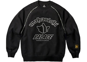 Palace Maharishi Temple Crew Black