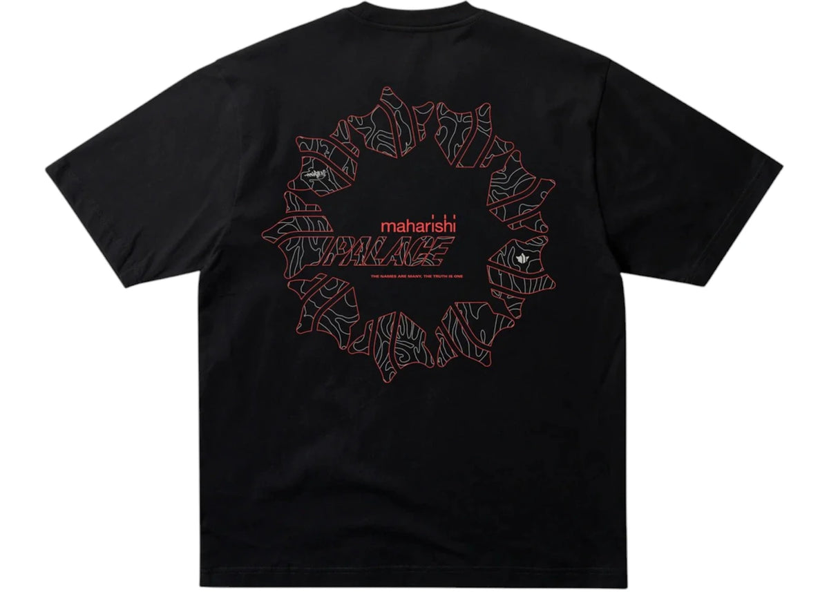 Palace Maharishi Temple Star T-Shirt Black - vue secondaire B