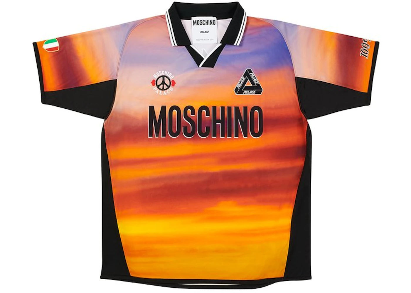 Palace Moschino Football Shirt Orange Cloud - vue secondaire A
