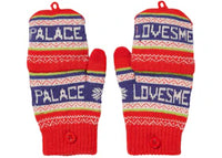 Palace Loves Me Knitted Gloves Red