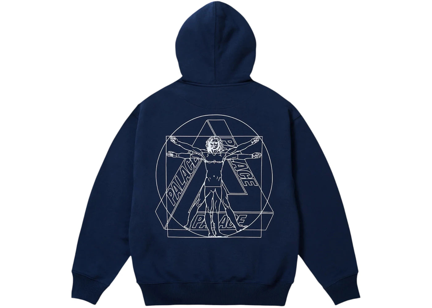 Palace Paltruvian Tri Hoodie Navy - vue secondaire A