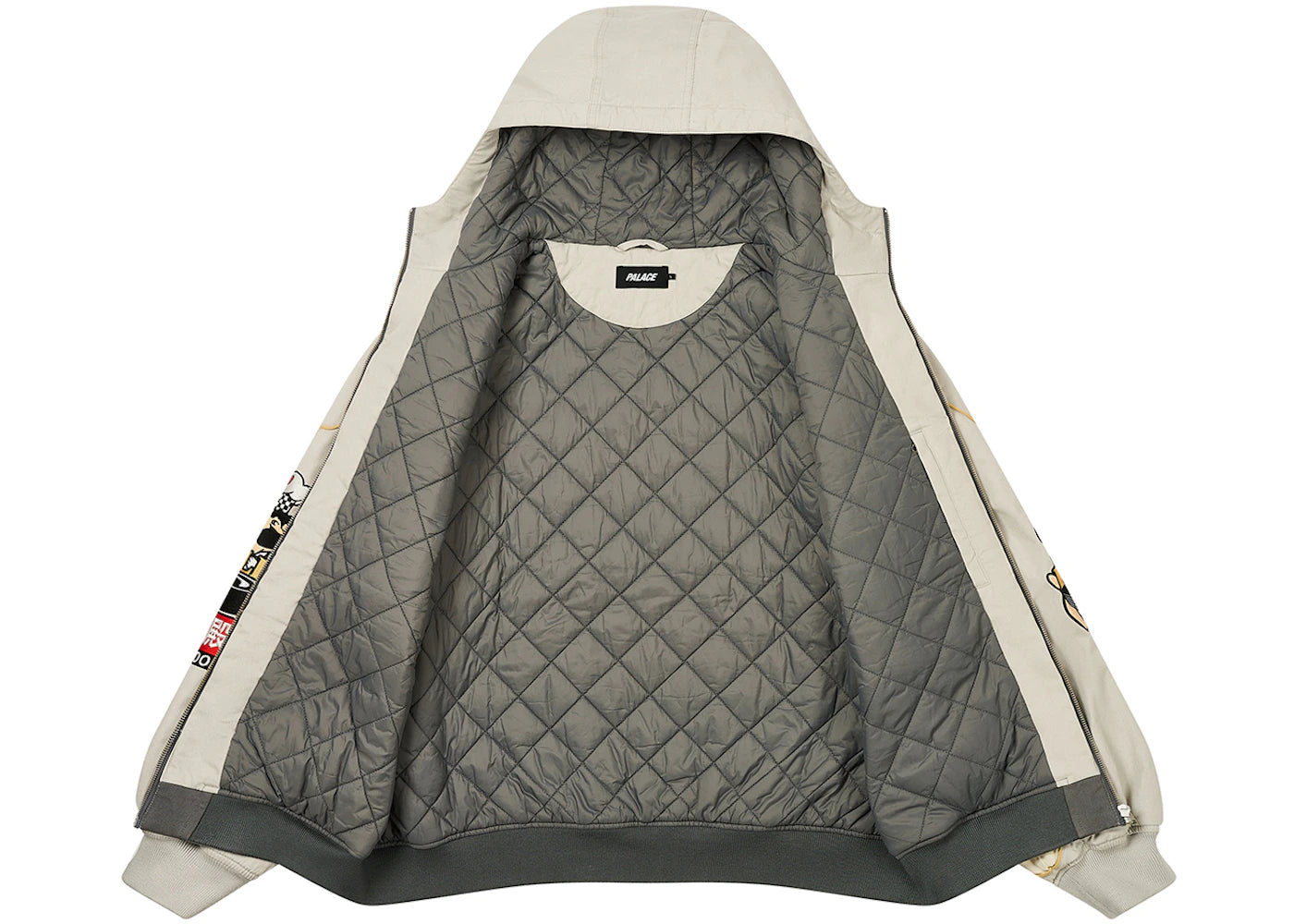 Palace Pasta Jacket Concrete Gray - vue secondaire A
