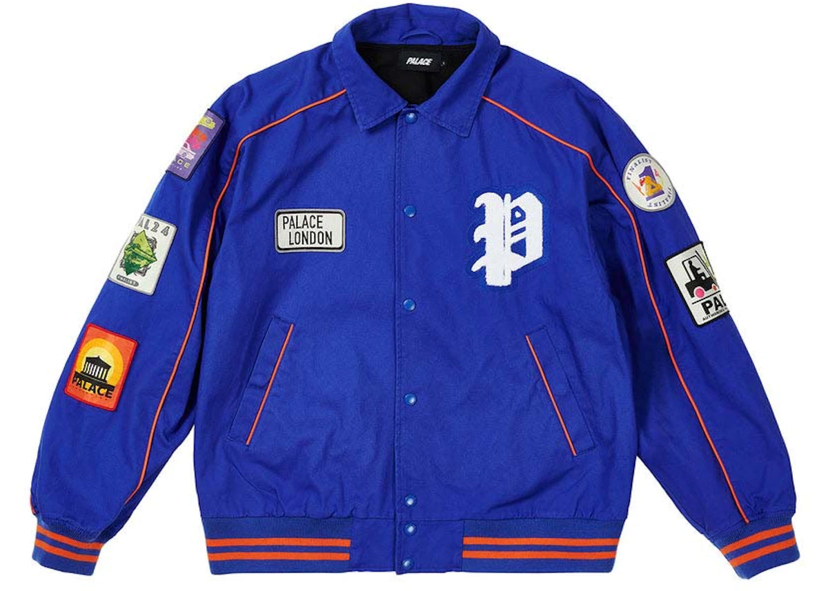 Palace Patches Cotton Bomber Royal Blue - vue secondaire A