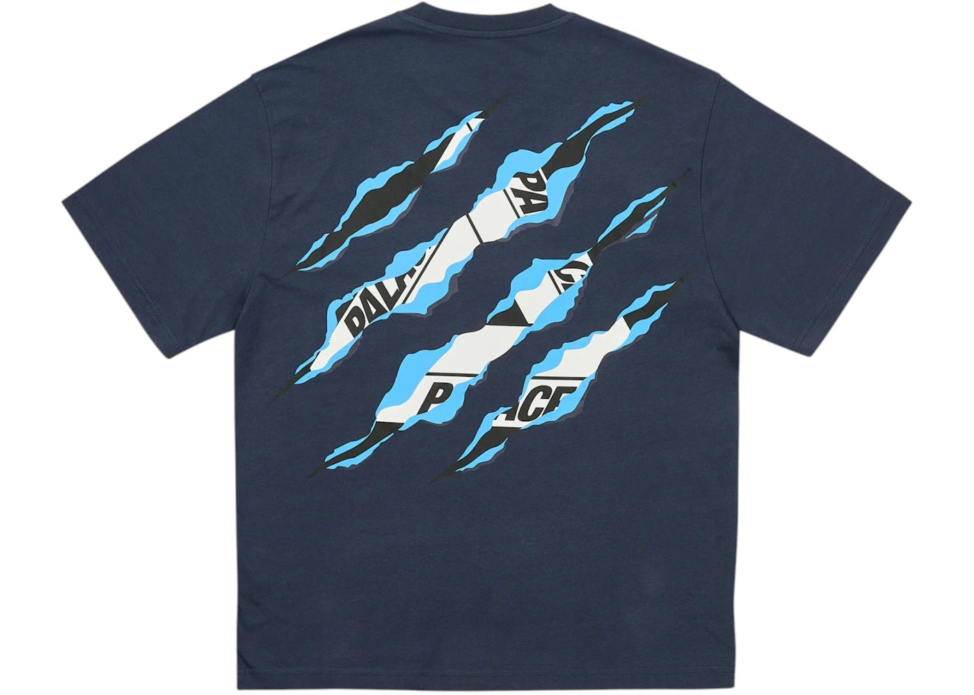 Palace Ripped Tri T-Shirt Navy - vue secondaire A