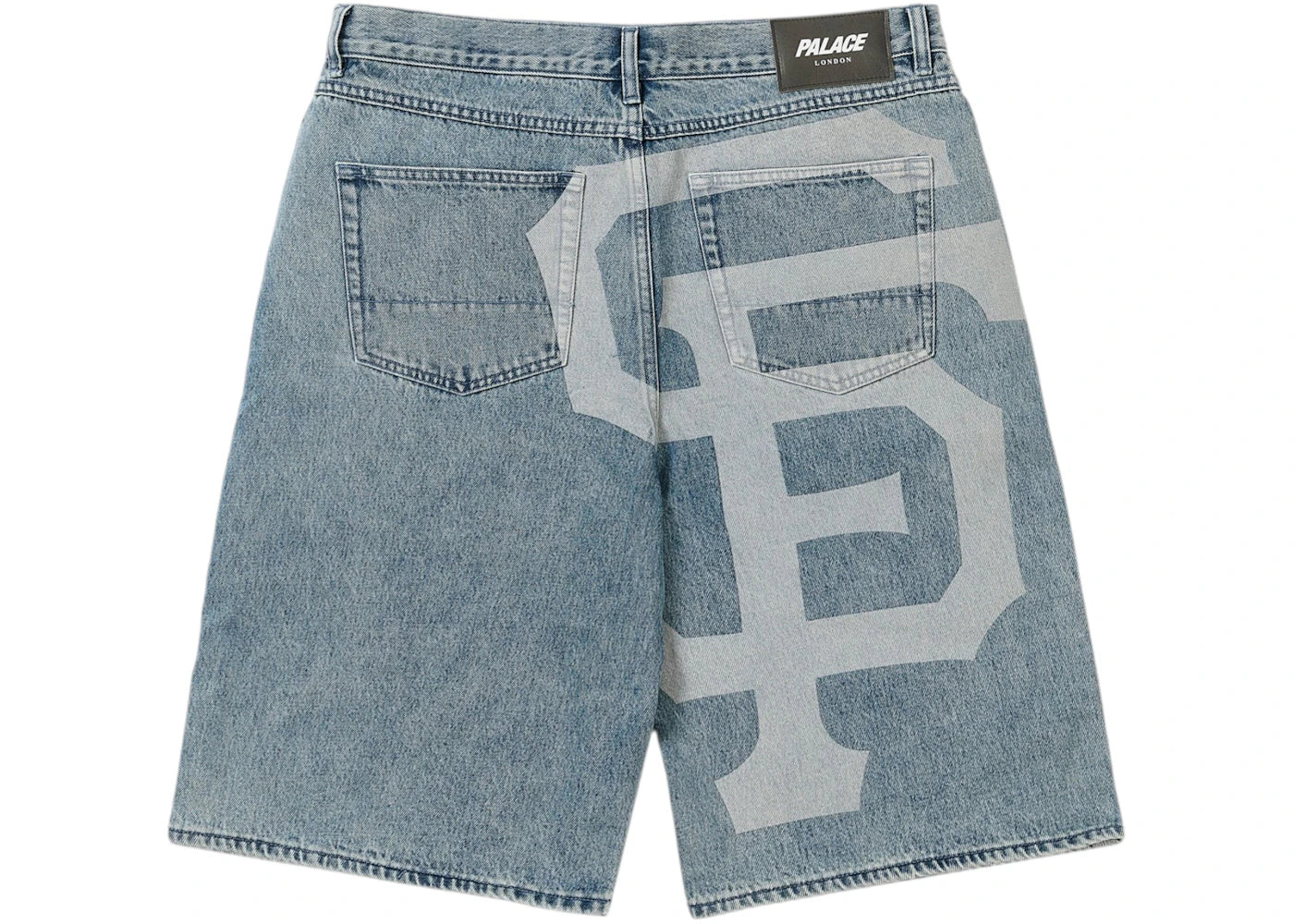 Palace San Francisco Giants Denim Short Stone Wash - vue secondaire B
