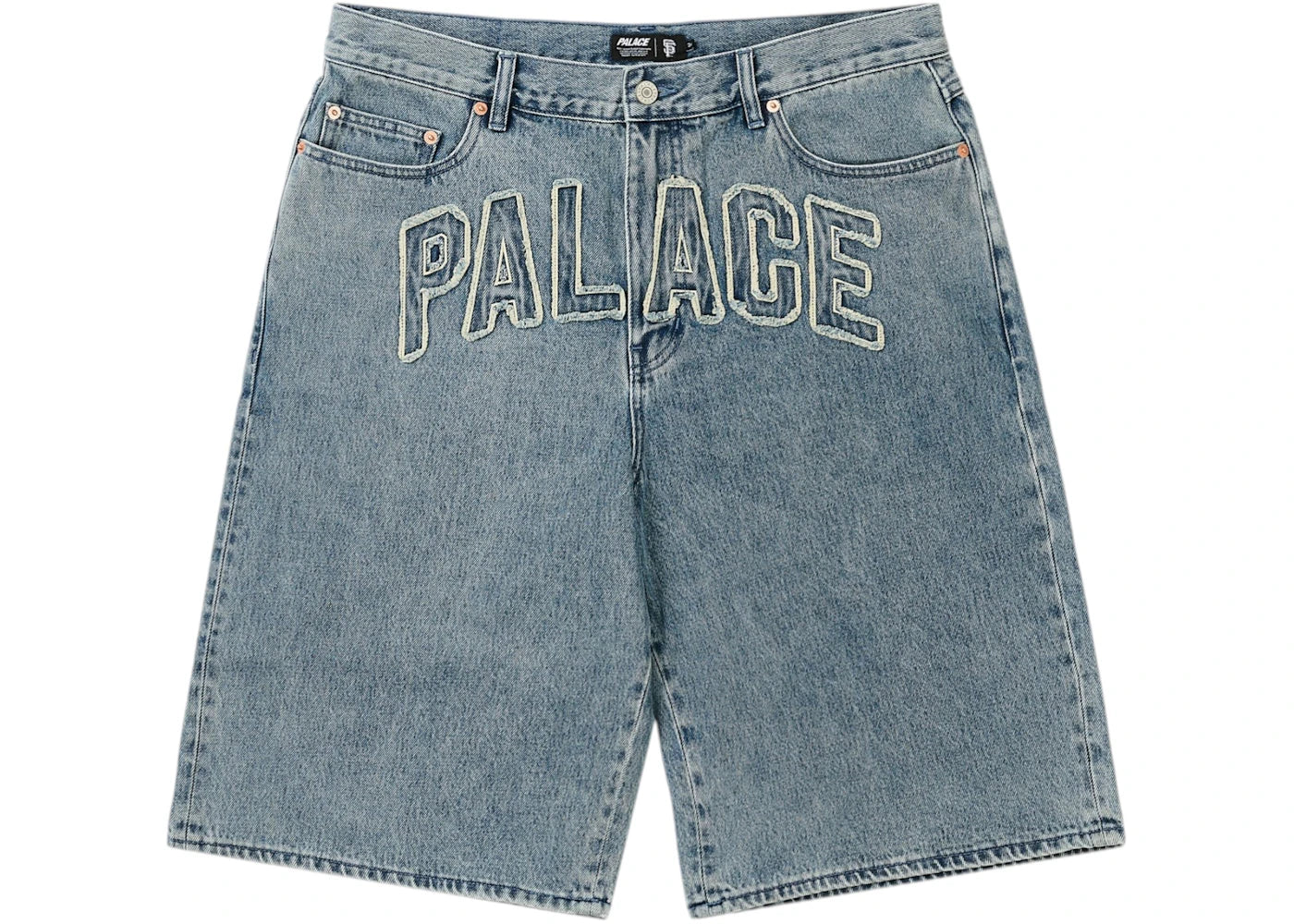 Palace San Francisco Giants Denim Short Stone Wash - vue secondaire A