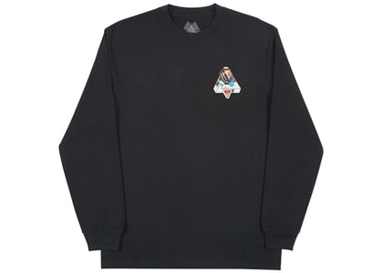 Palace Sans Ferg Longsleeve T-Shirt Black - apparel view 2