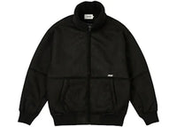 Palace Sherpa Faux Suede Funnel Black