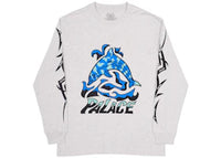 Palace Sketchy Dolphin Longsleeve Grey Marl/Blue/Black