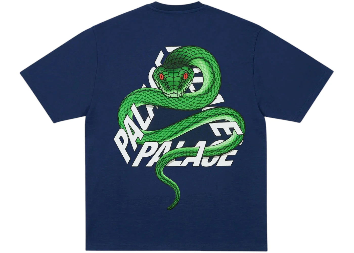 Palace Snakey P3 T-shirt Navy - vue secondaire A