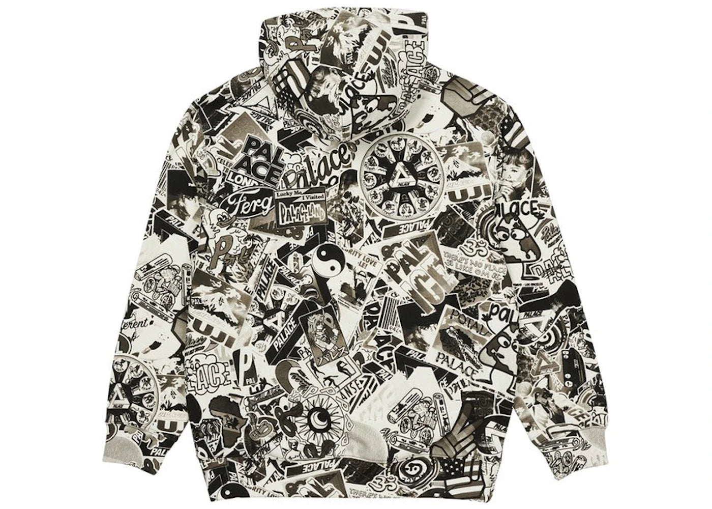 Palace Sticker Pack Hood Black/White - vue secondaire B