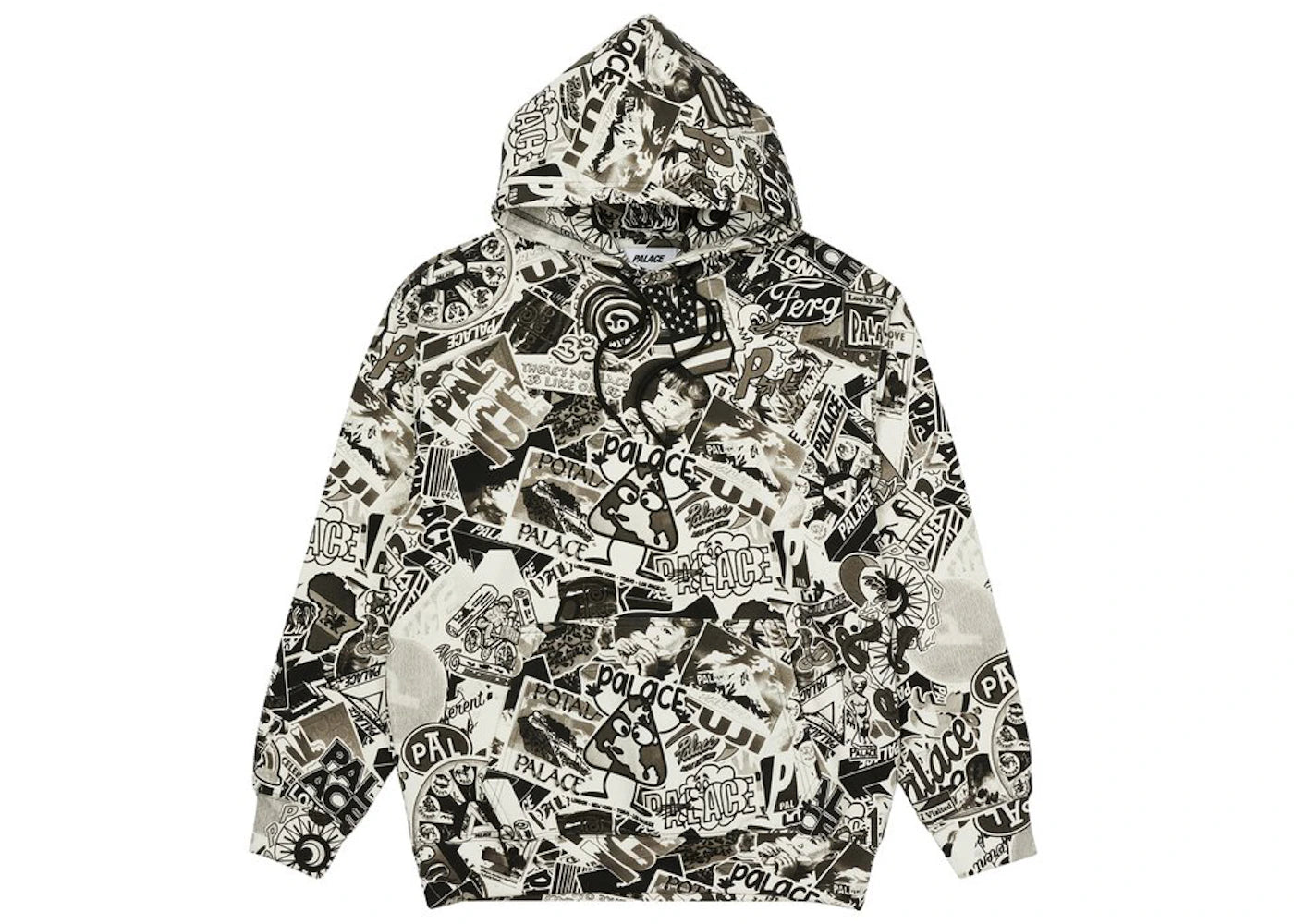 Palace Sticker Pack Hood Black/White - vue secondaire A