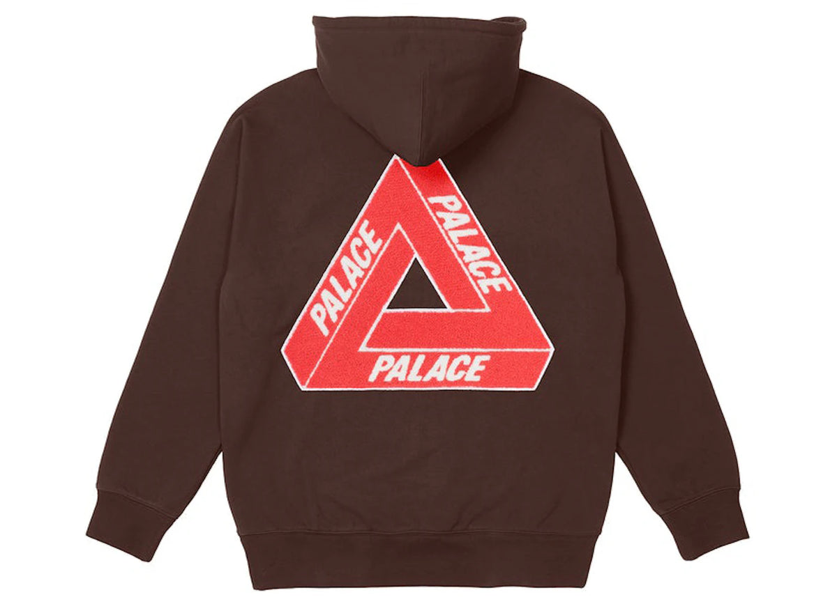 Palace Tri-Chenille Hood (FW21) Brown - vue secondaire A