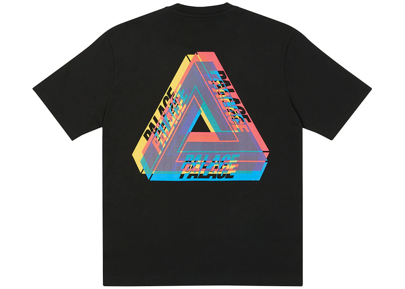 Palace Tri-Ferg Colour Blur T-shirt Black - vue secondaire A