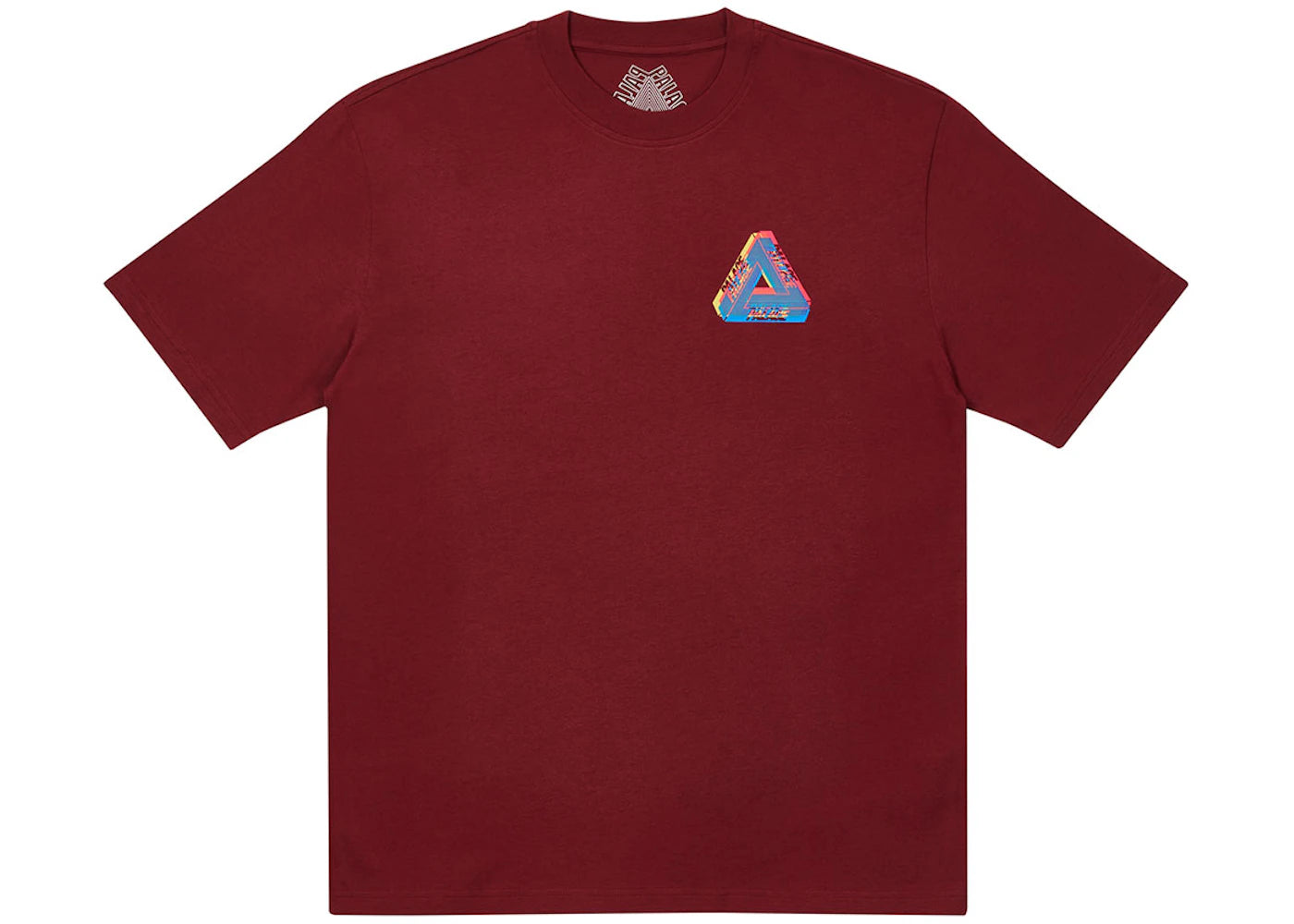 Palace Tri-Ferg Colour Blur T-shirt Burgundy - vue secondaire B