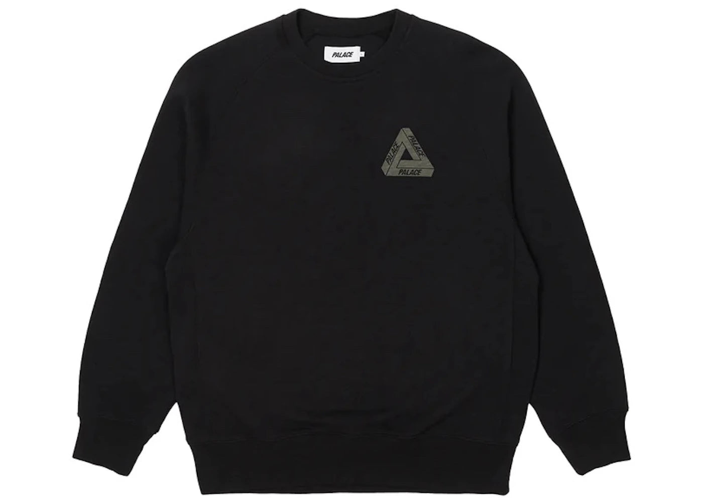 Palace Tri-Ferg Slub Crew Black - vue secondaire B