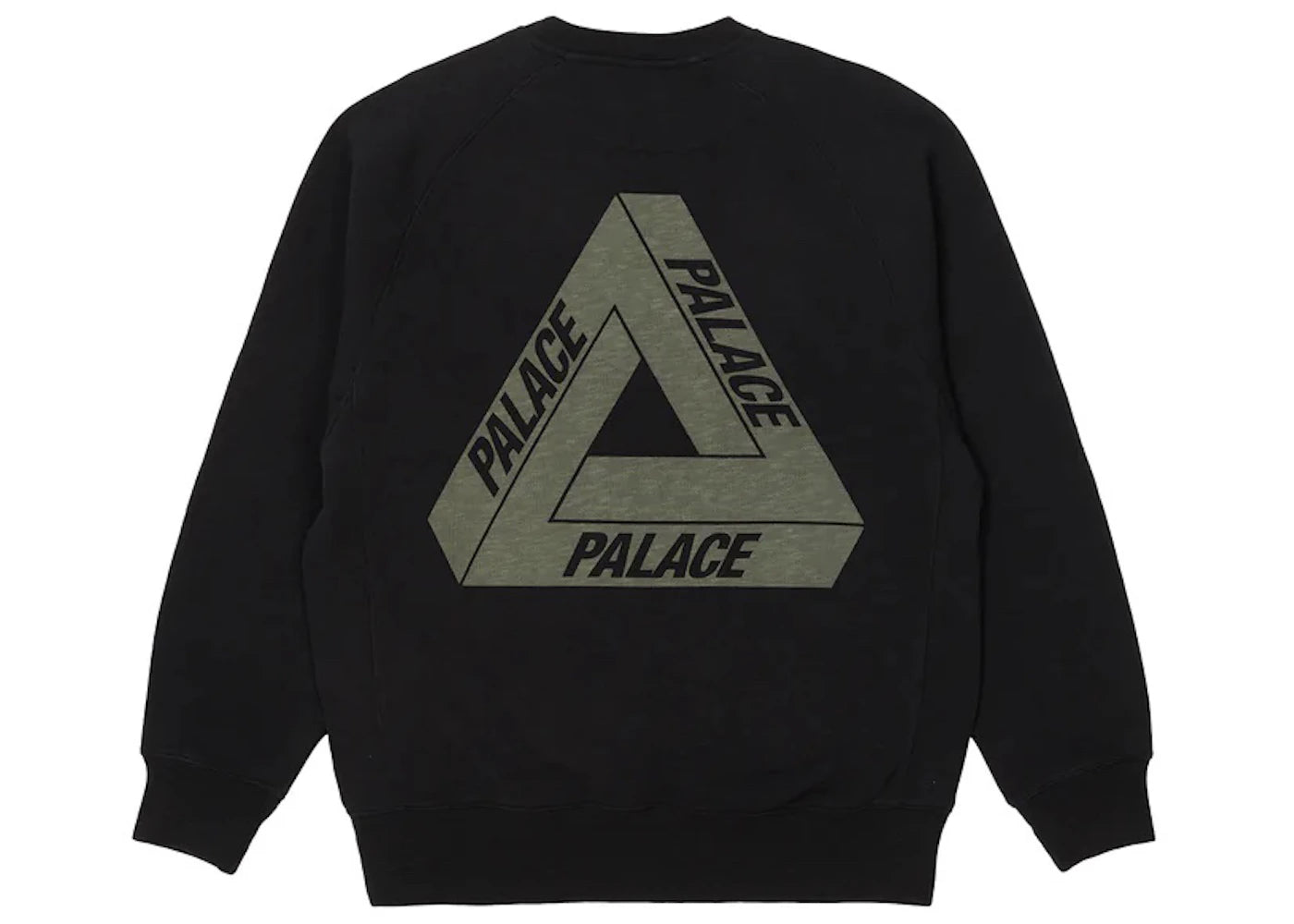 Palace Tri-Ferg Slub Crew Black - vue secondaire A