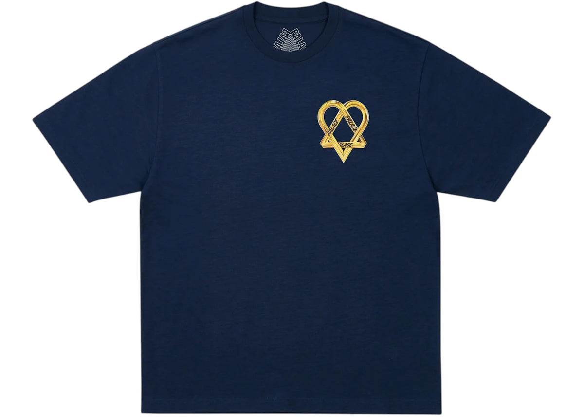 Palace Tri-Gram T-Shirt Navy - vue secondaire B