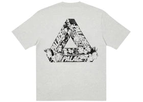 Palace Tri-Heads T-shirt Grey Marl