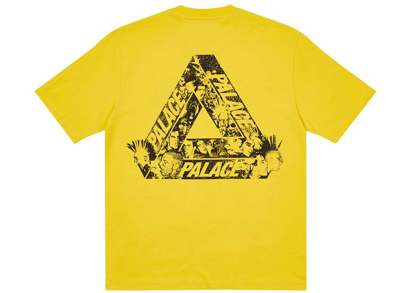 Palace Tri-Heads T-shirt Yellow - vue secondaire A