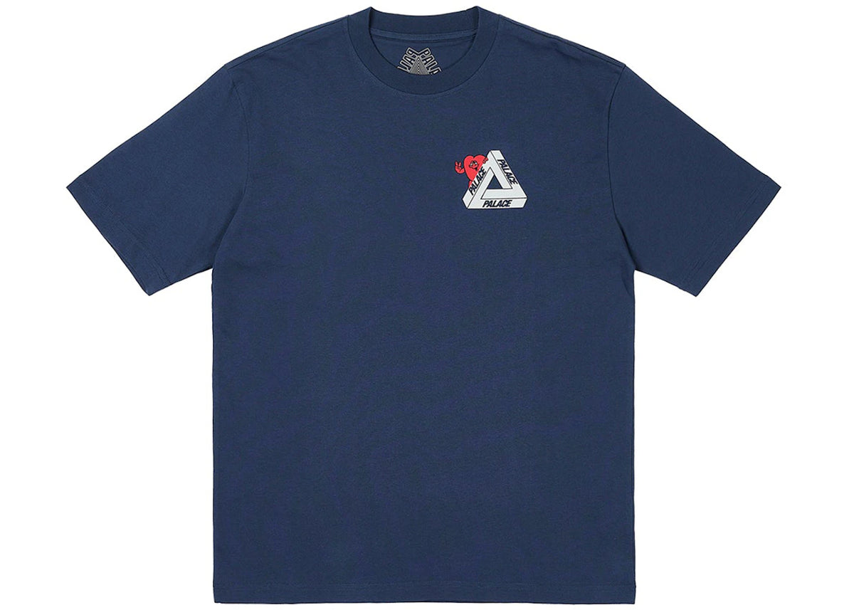 Palace Tri-Hearts T-shirt Navy - vue secondaire B