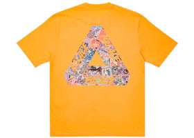 Palace Tri-Sticker Pack T-shirt Light Orange - vue 360