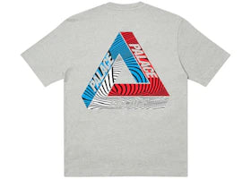 Palace Tri-Tex T-Shirt Grey Marl - vue 360