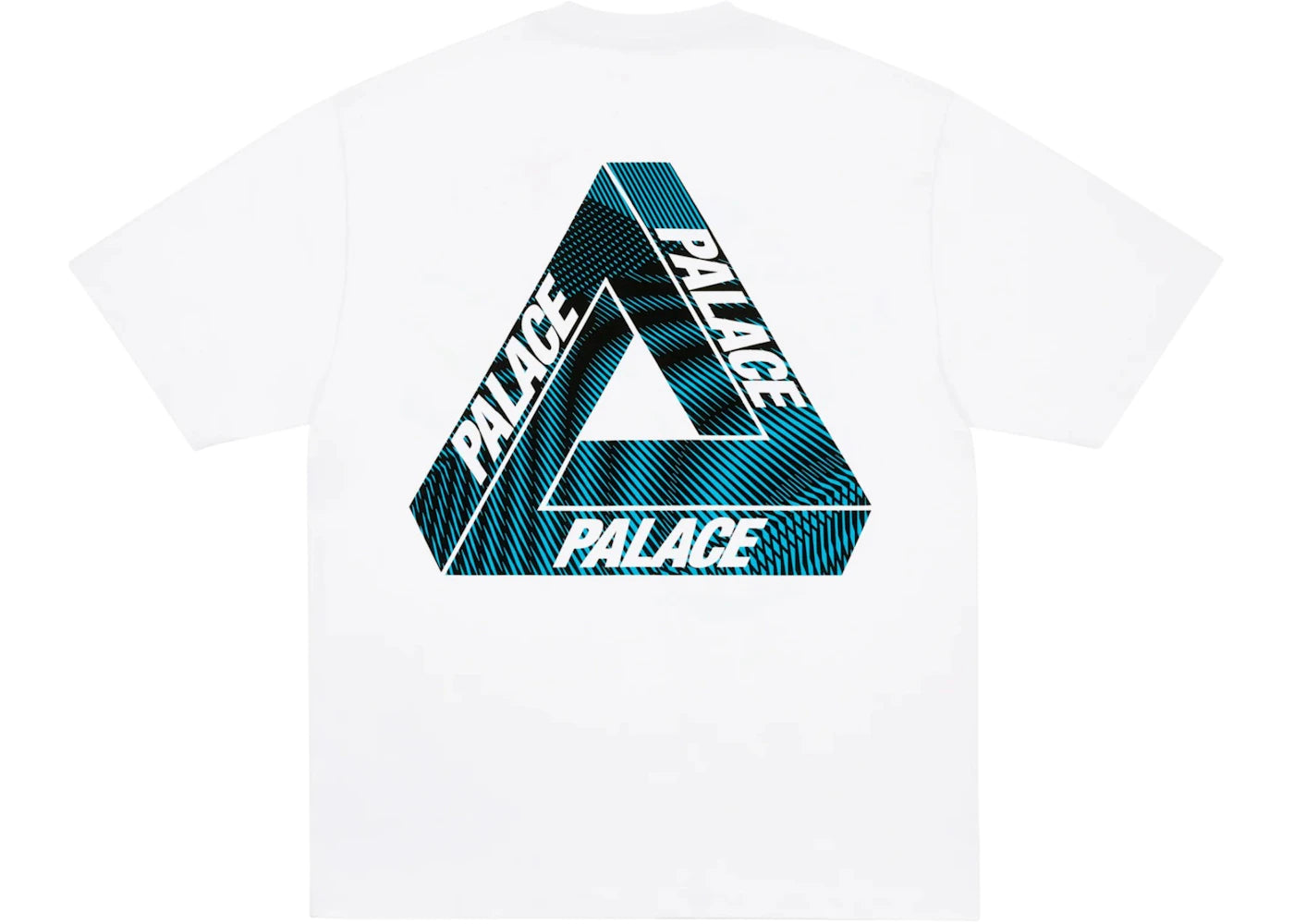 Palace Tri-Vex T-Shirt White/Blue - vue secondaire A