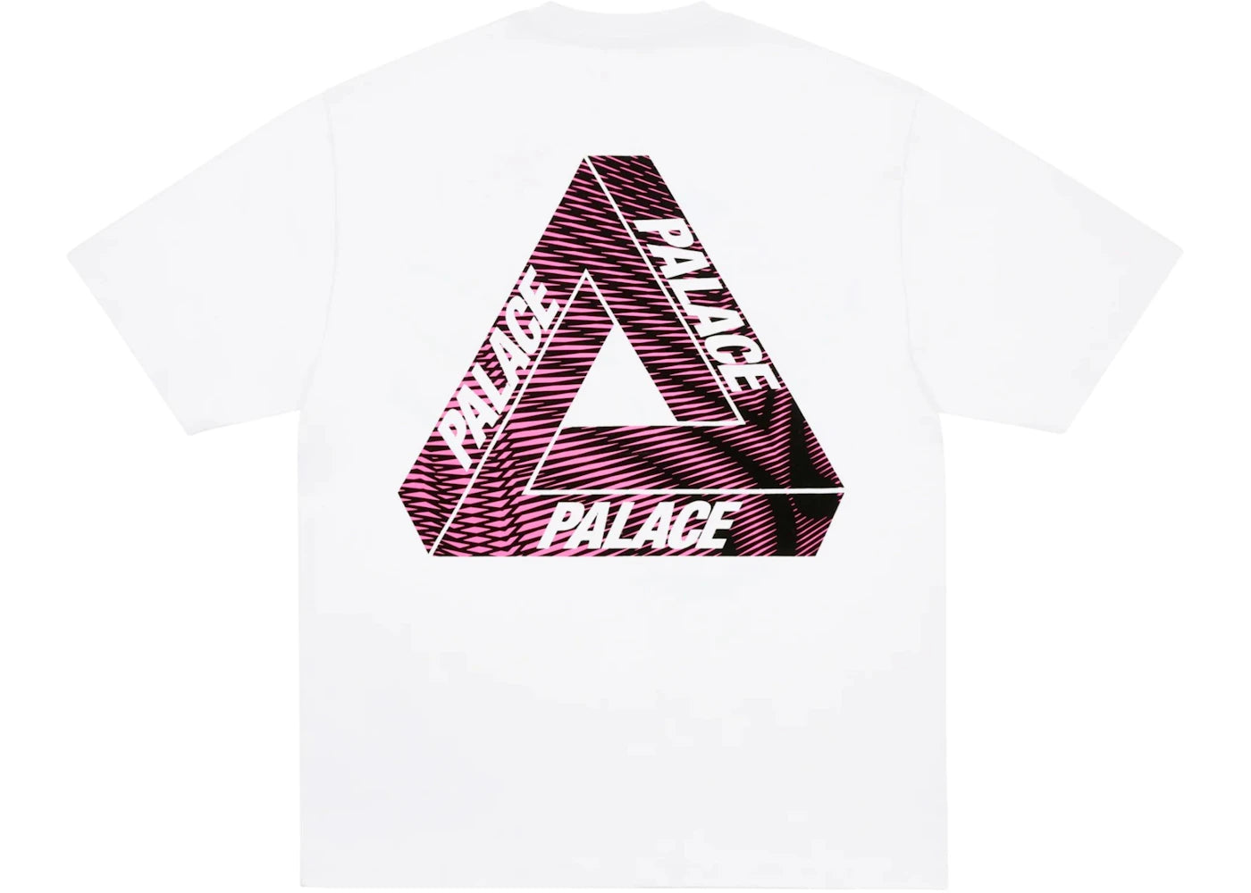 Palace Tri-Vex T-Shirt White/Pink - vue secondaire A