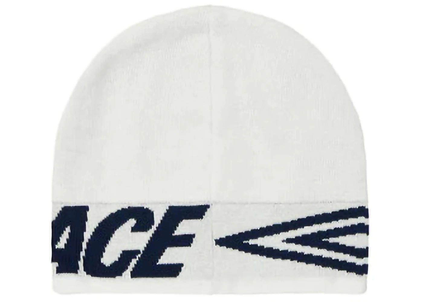 Palace x Umbro Nein Cuff Beanie White - vue secondaire B
