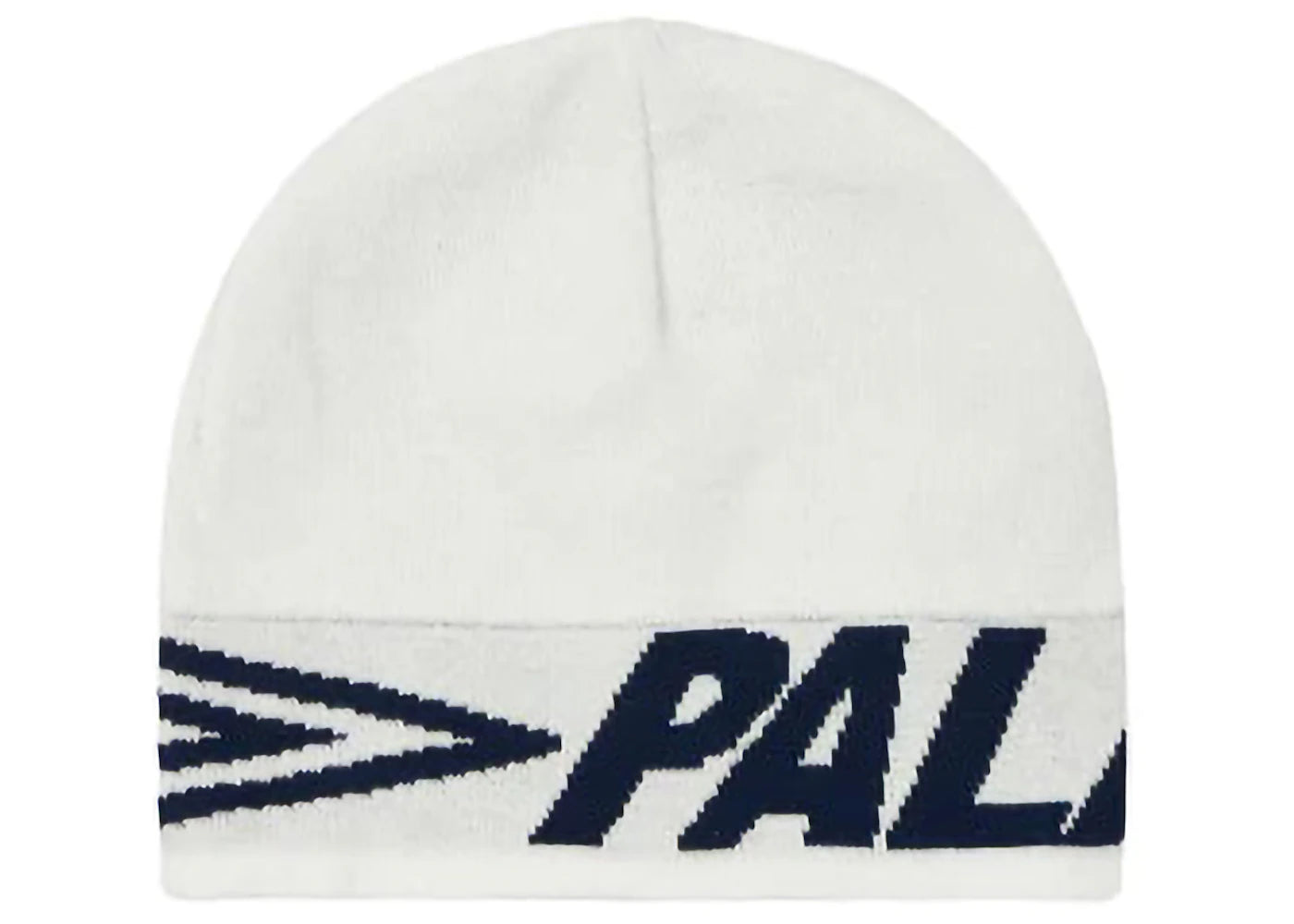 Palace x Umbro Nein Cuff Beanie White - vue secondaire A