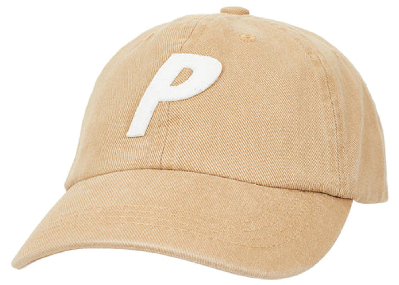 Palace Washed Twill P 6-Panel Khaki - vue secondaire A