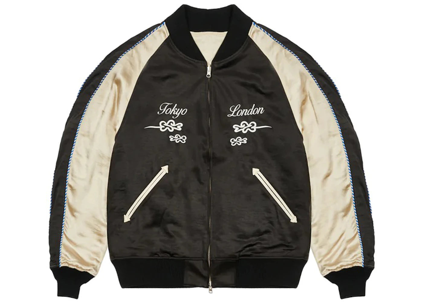 Palace Y-3 Reversible Souvenir Jacket Navy/Cream - vue secondaire A