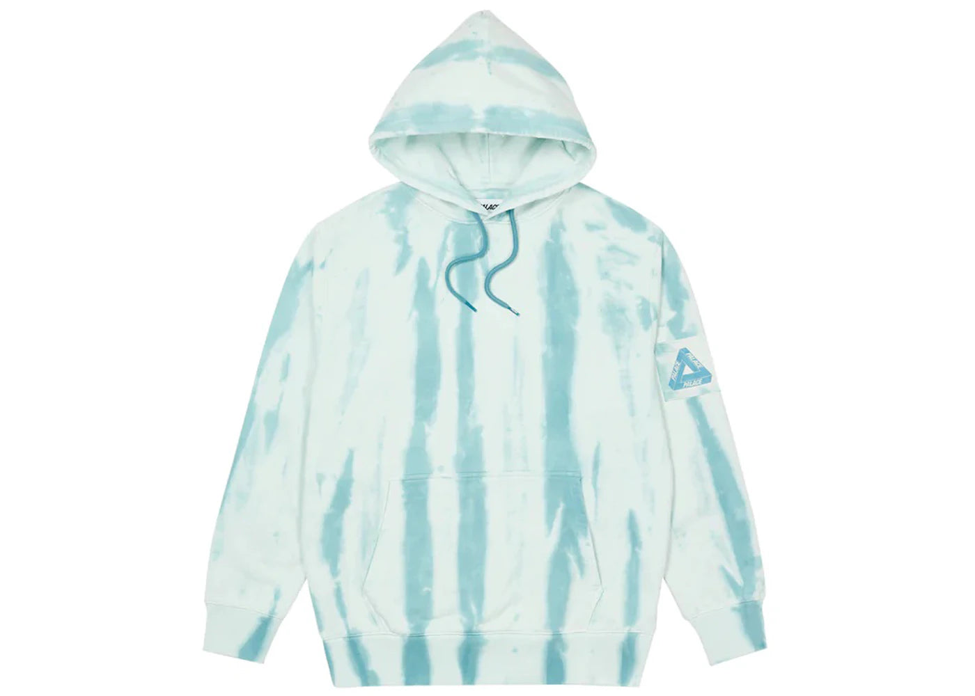 Palace Zebra Tie Dye Hood Teal - vue secondaire A