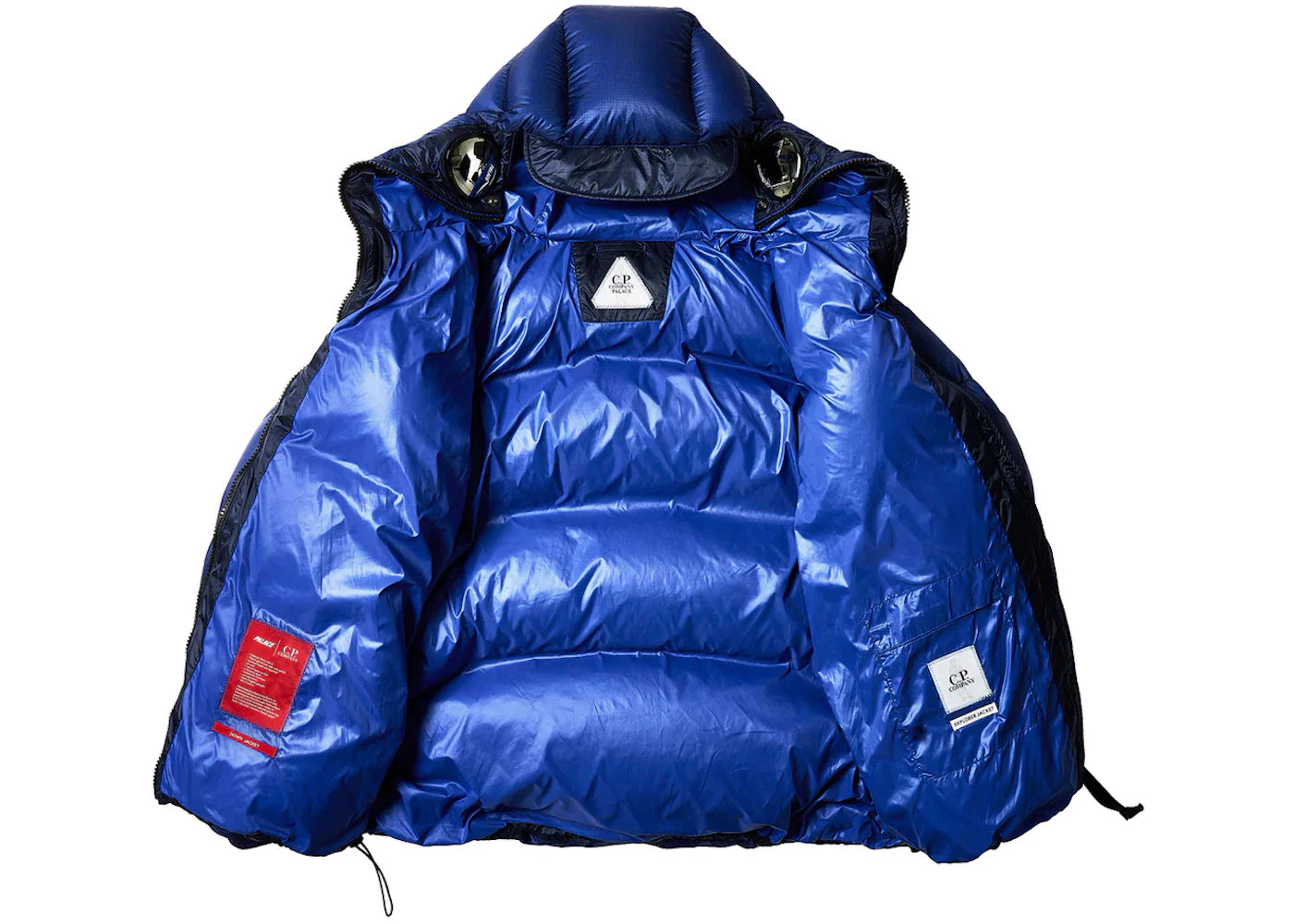 Palace x C.P. Company Puffer Jacket Bright Cobalt - vue secondaire A