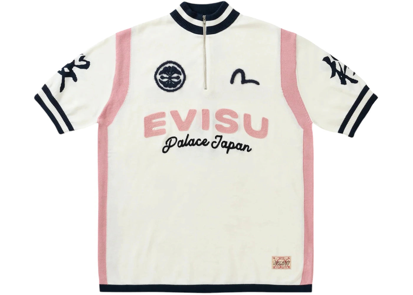 Palace x Evisu Cycle Knit Off White - vue secondaire A
