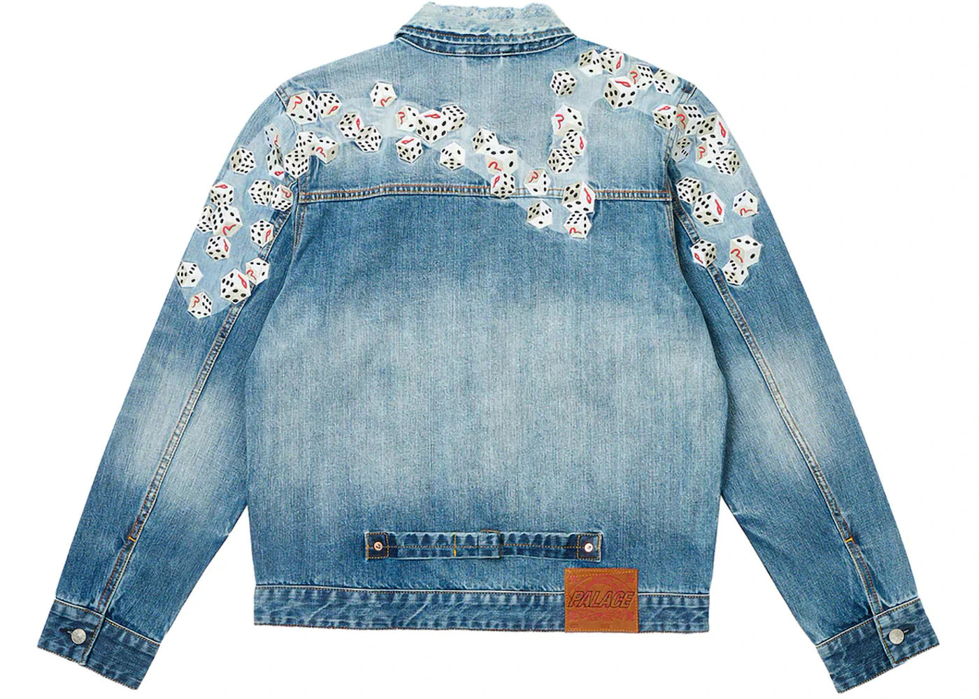 Palace x Evisu Dice Denim Jacket Light Wash - vue secondaire A