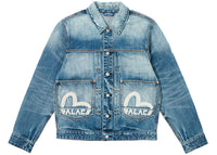 Palace x Evisu Dice Denim Jacket Light Wash