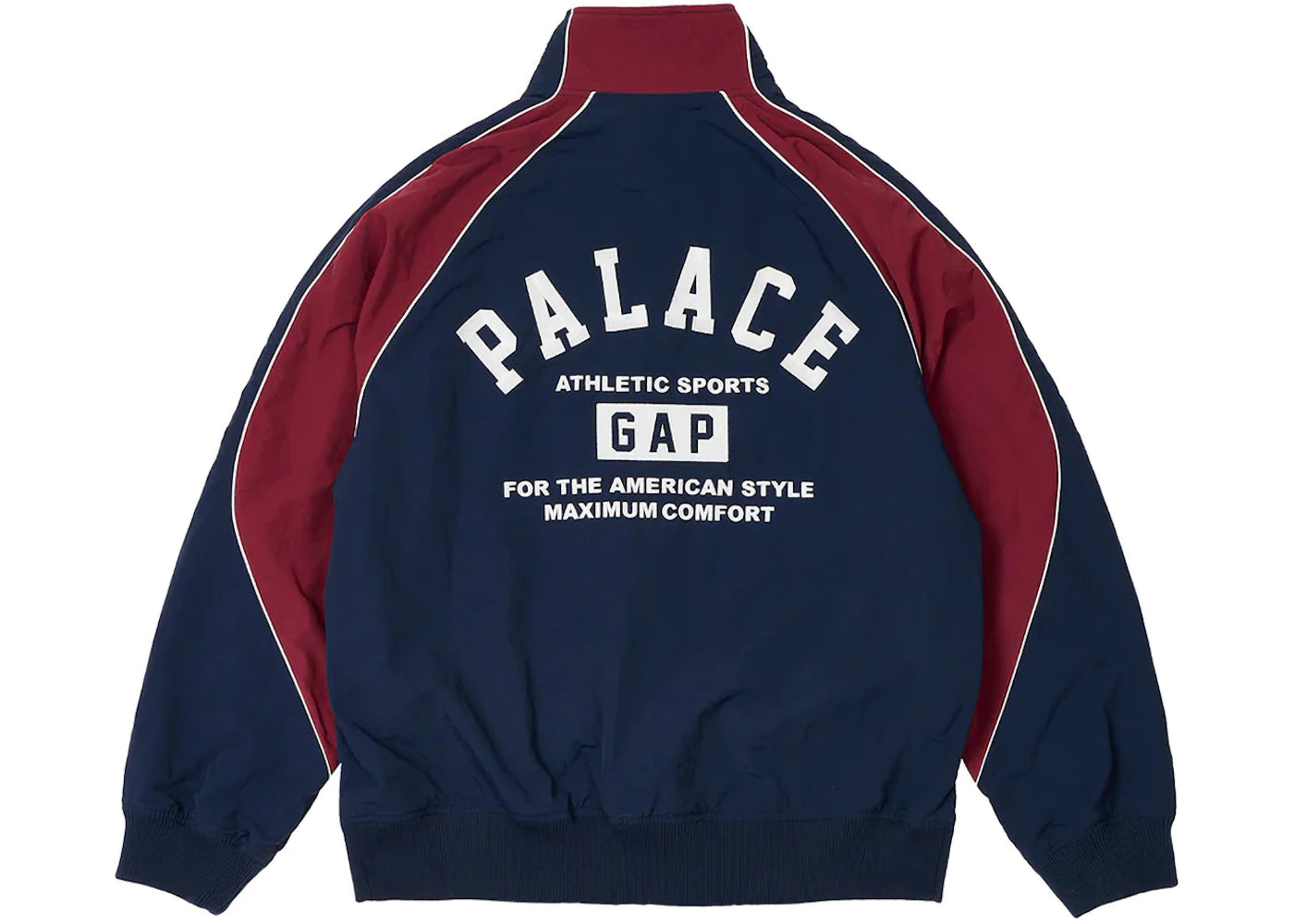 Palace x Gap Nylon Track Top Navy/Red - vue secondaire B