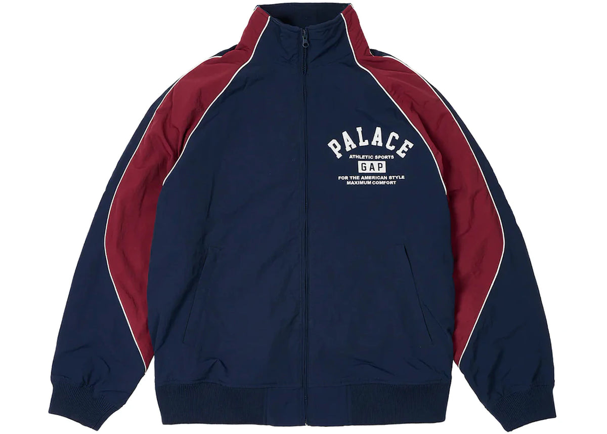 Palace x Gap Nylon Track Top Navy/Red - vue secondaire A